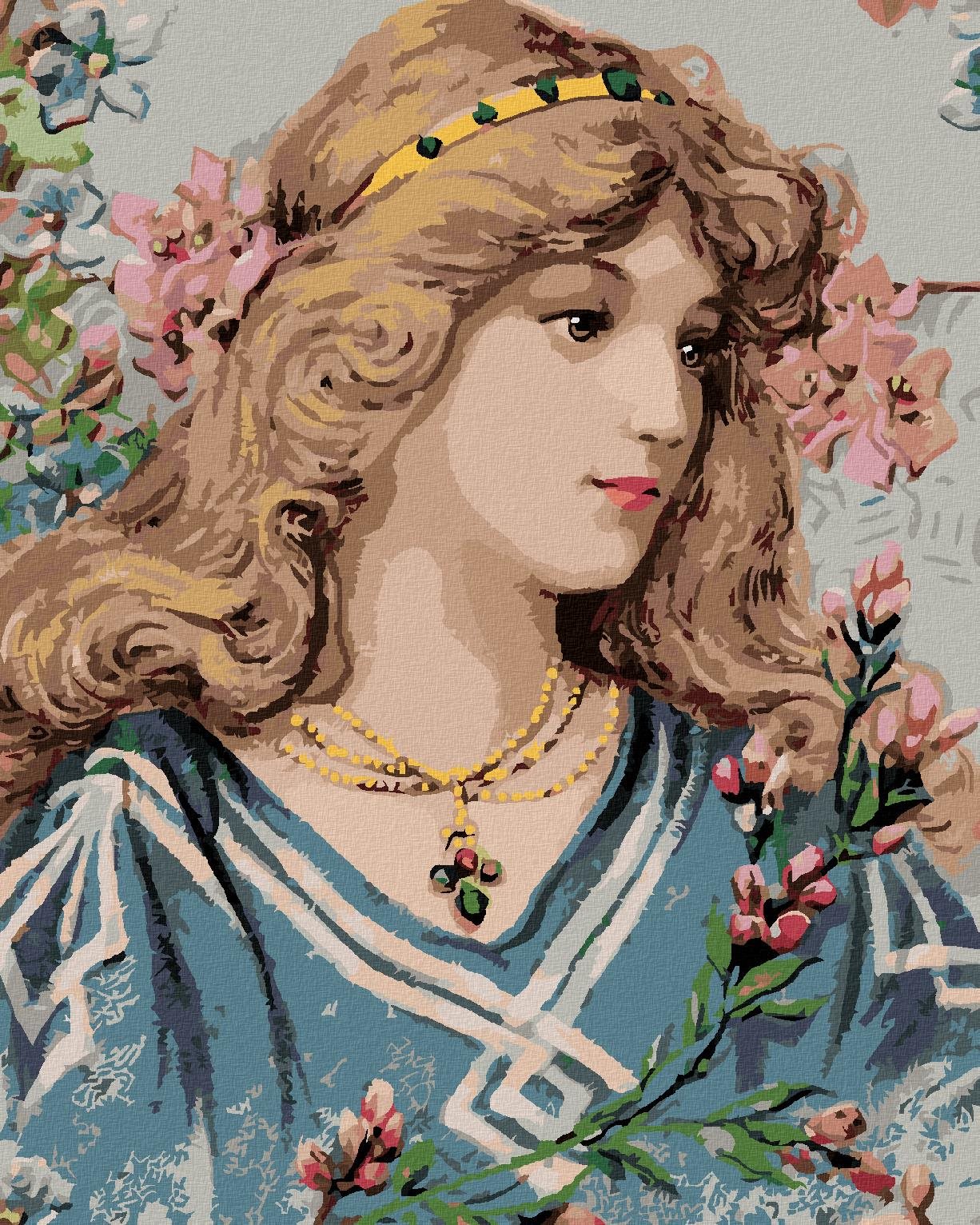 Zuty – Maľovanie Podľa Čísel – Viktoriánska Žena, 40 × 50 cm, Plátno