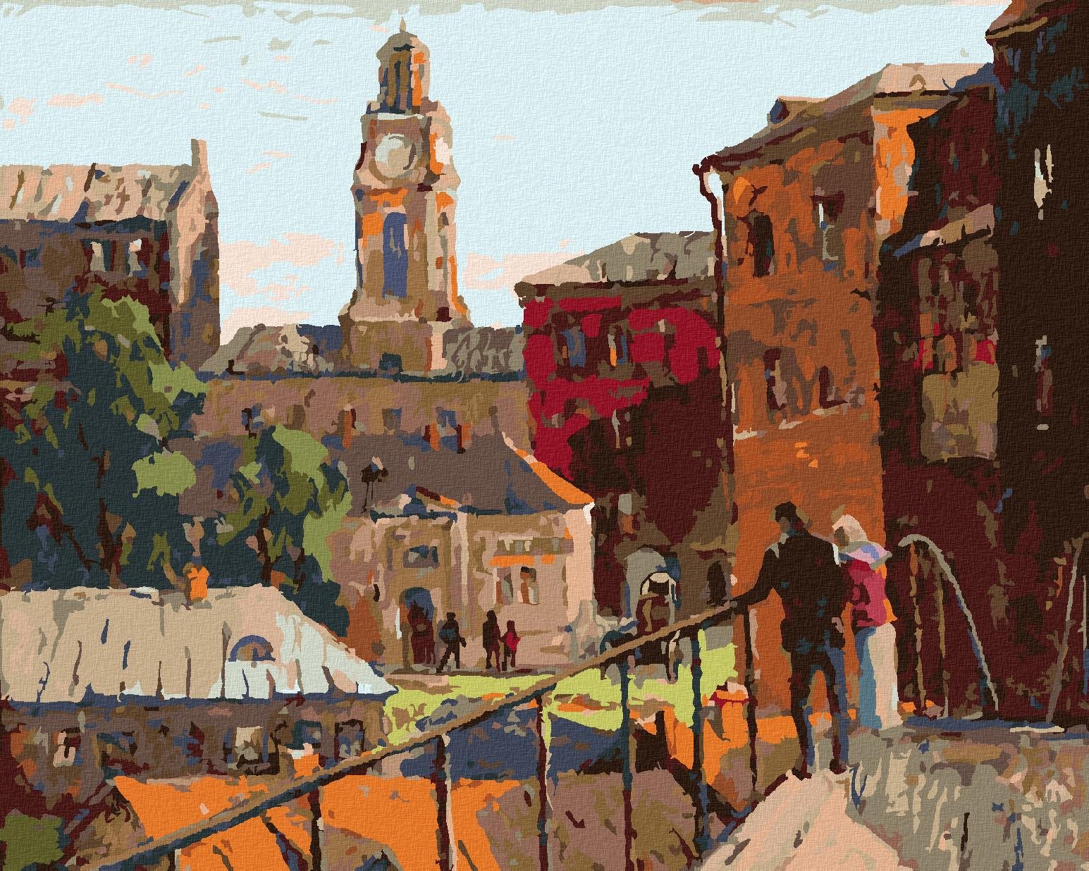 Zuty – Maľovanie Podľa Čísel – Mestská Krajina V Meste Vitebsk, 40 × 50 cm, Plátno