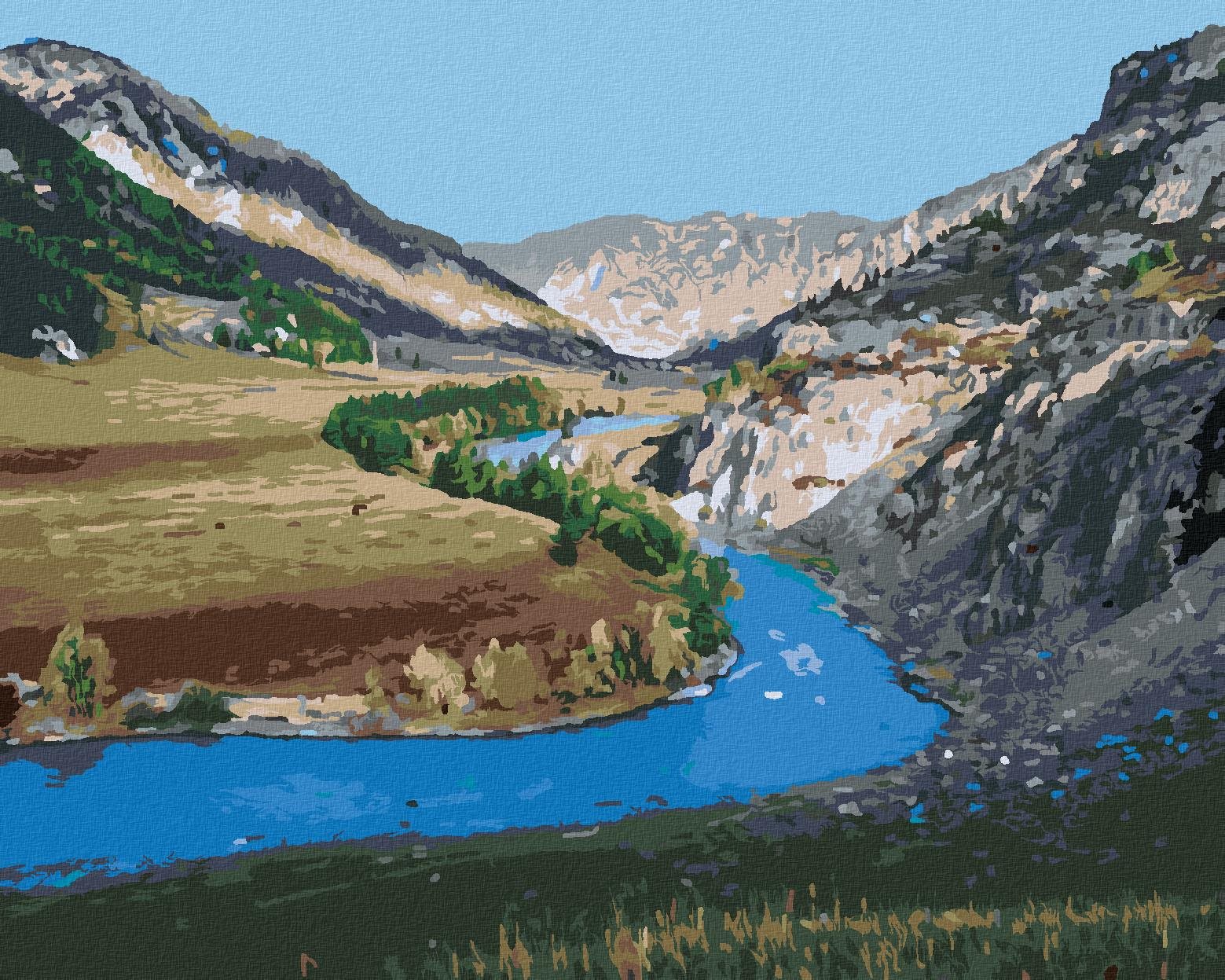 Zuty – Maľovanie Podľa Čísel – Rieka Katuň, 40 × 50 cm, Plátno