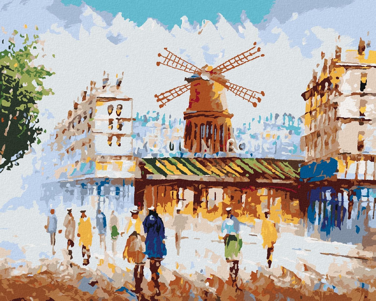 Zuty – Maľovanie Podľa Čísel – Moulin Rouge V Paríži, 40 × 50 cm, Plátno