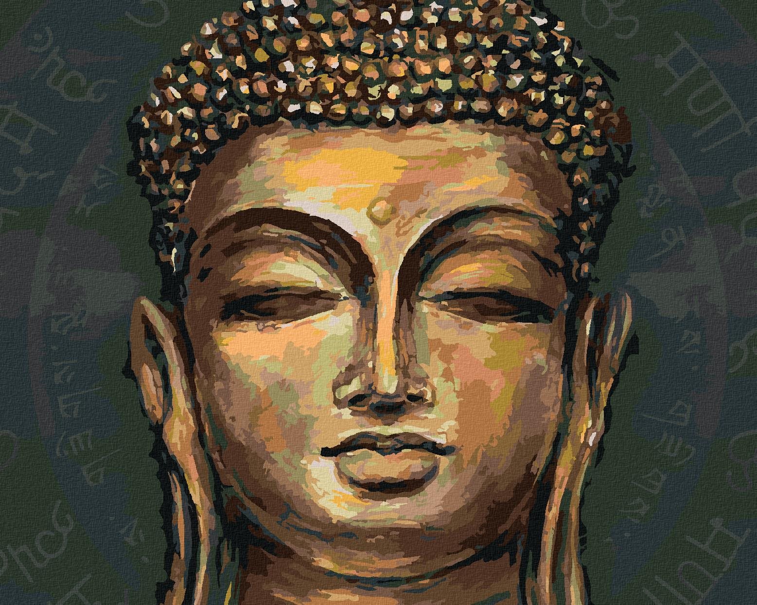 Zuty – Maľovanie Podľa Čísel – Zlatý Buddha, 40 × 50 cm, Plátno