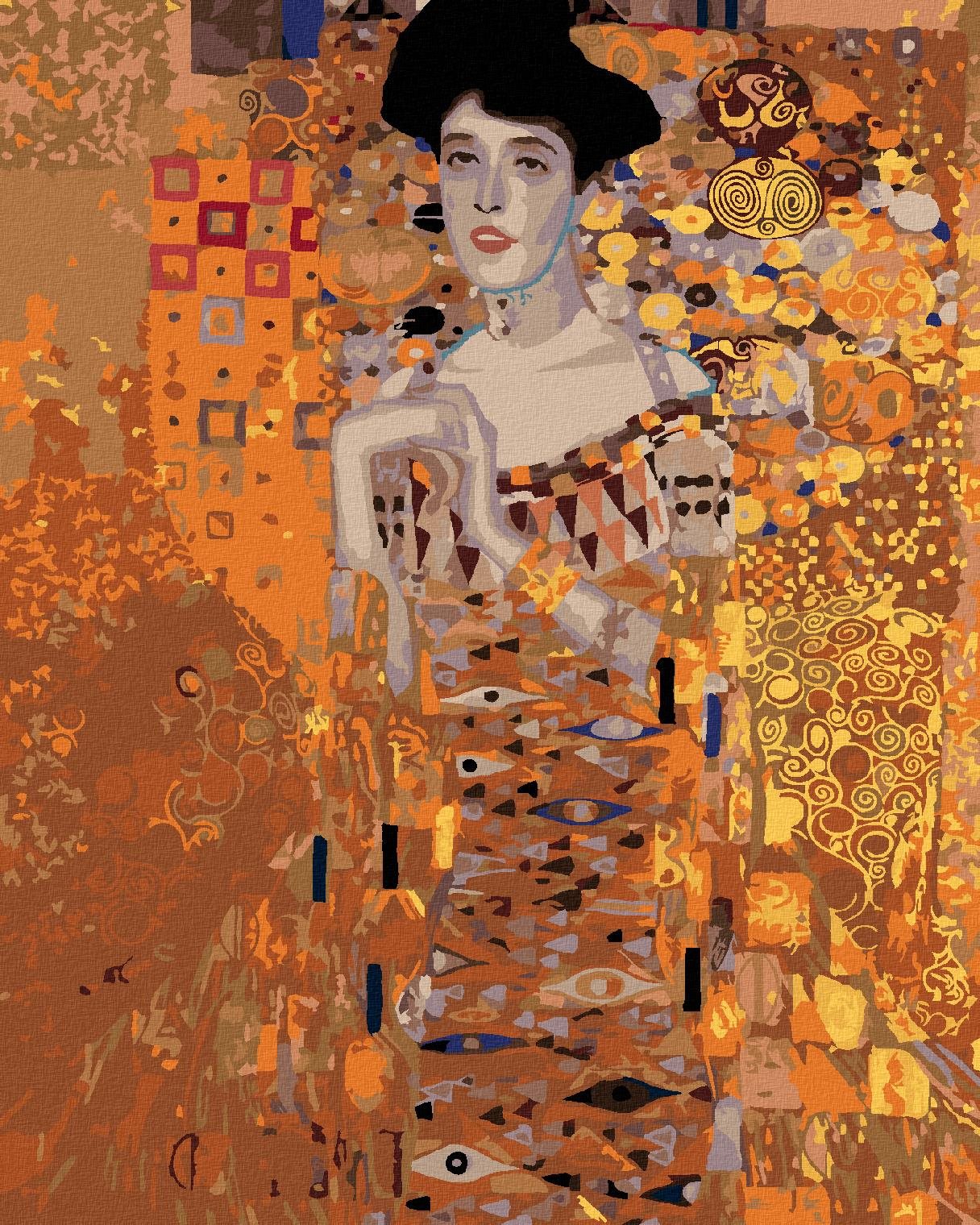 Zuty – Maľovanie Podľa Čísel – Zlatá Adéla (G. Klimt), 40 × 50 cm, Plátno + Rám