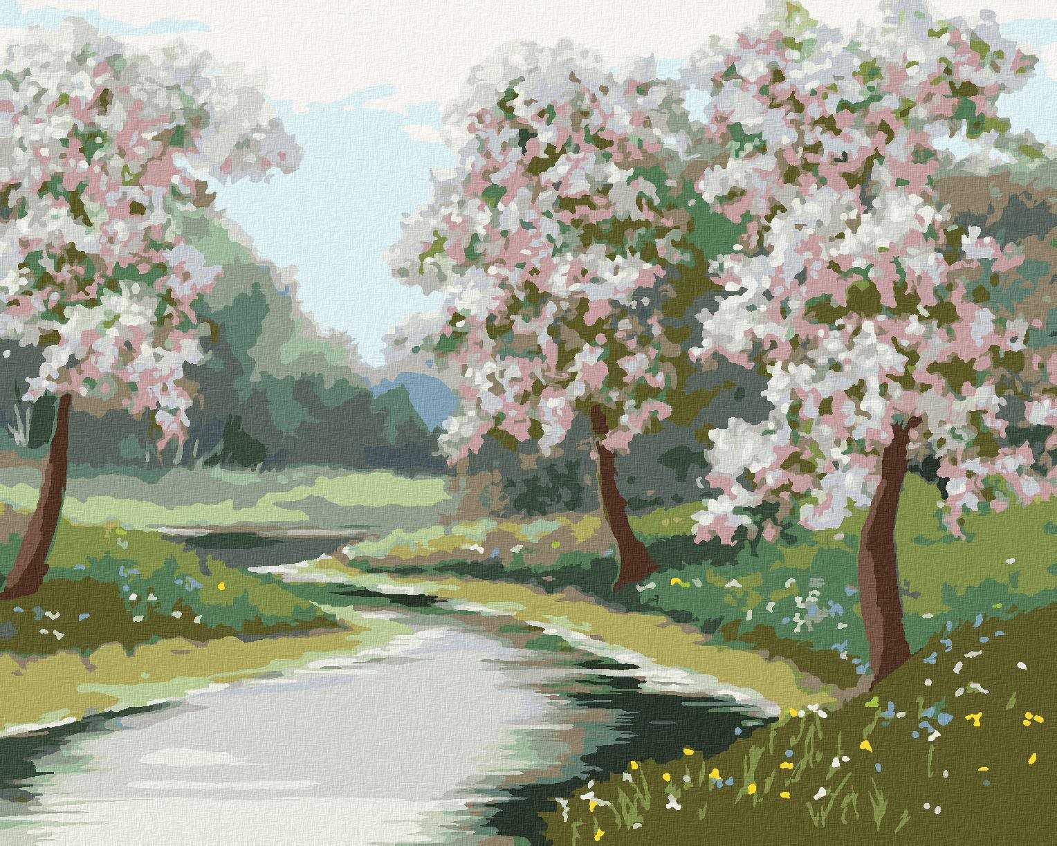 Zuty – Maľovanie Podľa Čísel – Jarná Nálada V Lese, 80 × 100 cm, Plátno