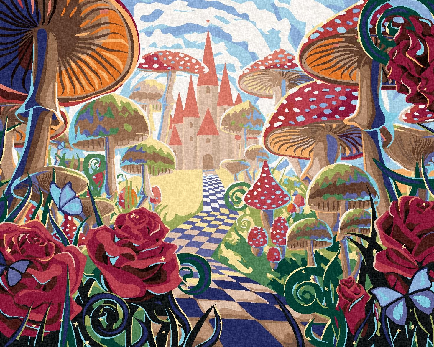 Zuty – Maľovanie Podľa Čísel – Rozprávková Krajina So Zámkom, 40 × 50 cm, Plátno