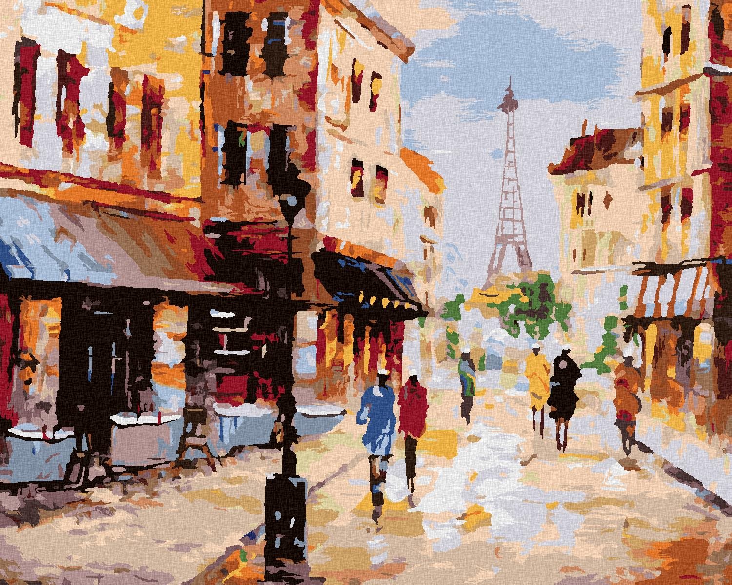 Zuty – Maľovanie Podľa Čísel – Ulica V Paríži, 40 × 50 cm, Plátno