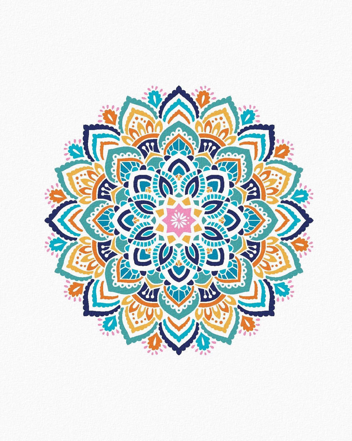Zuty – Maľovanie Podľa Čísel – Mandala Ii, 80 × 100 cm, Plátno