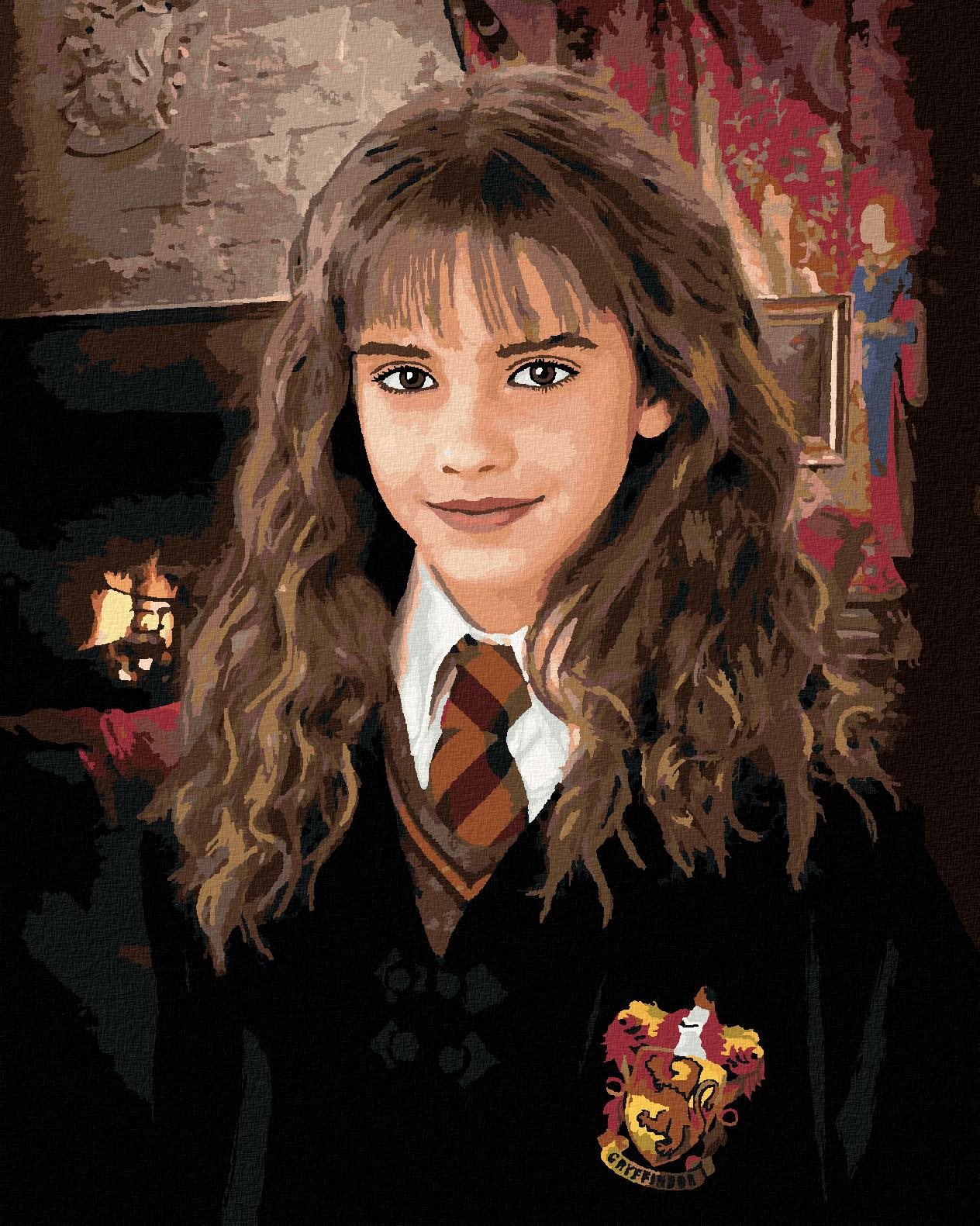 Zuty – Maľovanie Podľa Čísel – Hermiona Portrét (Harry Potter), 40 × 50 cm, Plátno + Rám