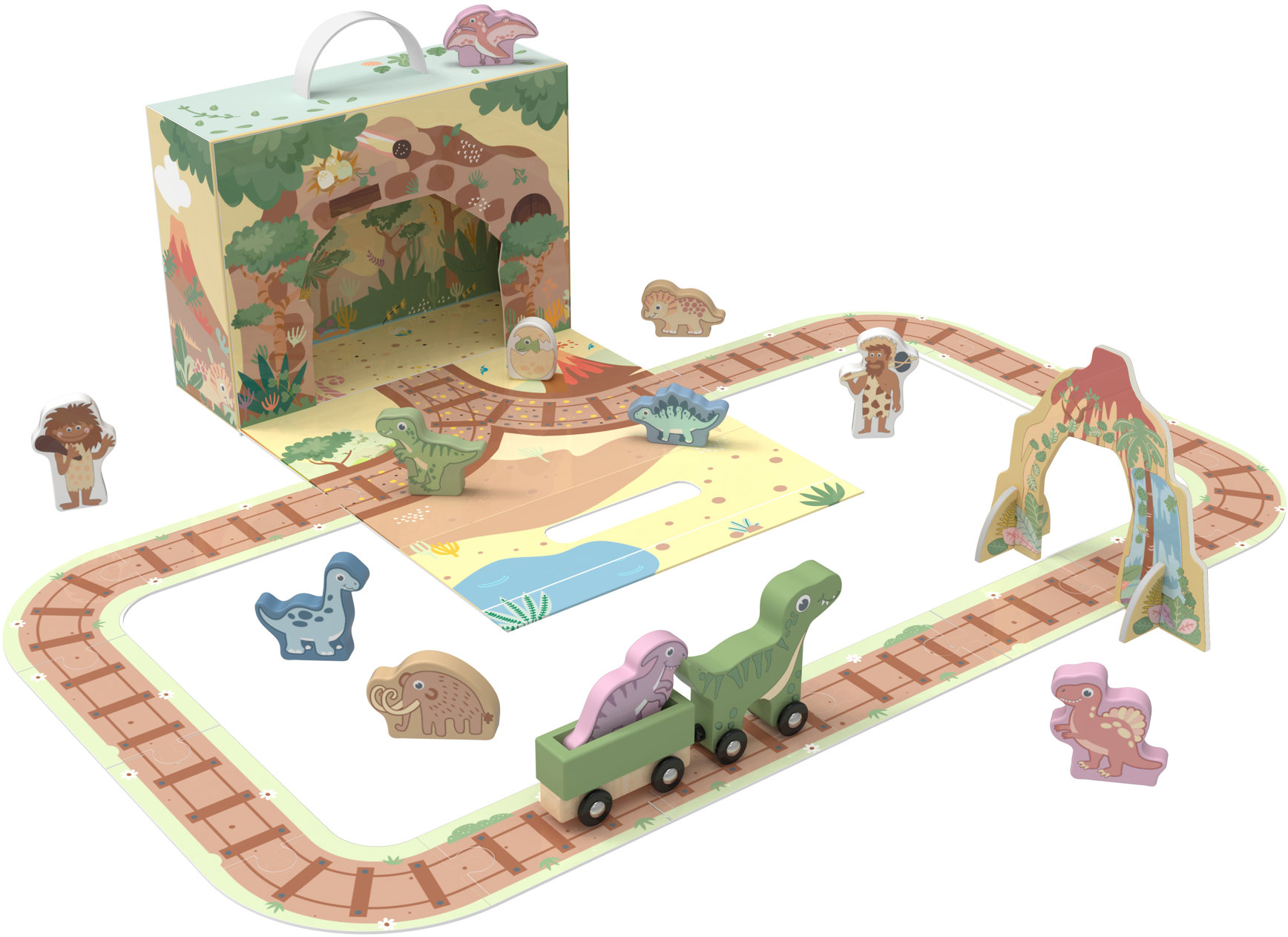 BusyKids Montessori Mobilní hra Dinosauři