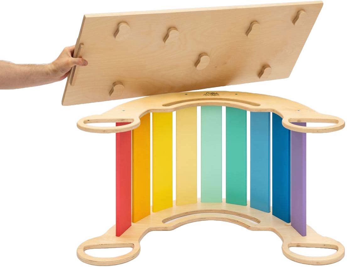 BusyKids Montessori houpačka 5in1 s prknem BRIGHT
