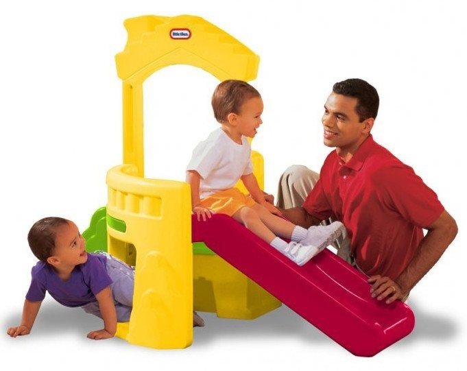 Little Tikes Dúhová preliezka so šmýkačkou