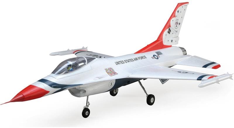 E-flite F-16 Thunderbirds 0,8 m SAFE Select BNF Bas