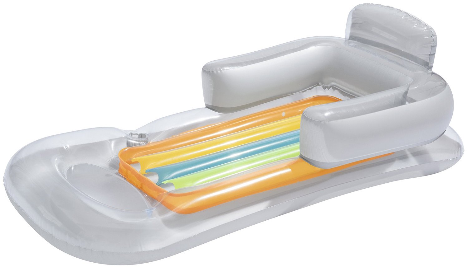 Bestway 43028 Nafukovací matrac, kreslo, ležadlo, 161 × 84 cm, strieborné