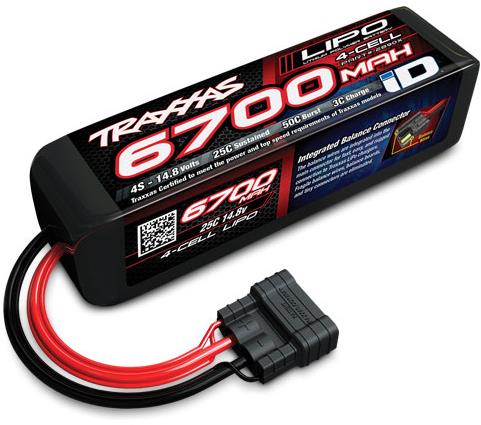 Traxxas LiPo batéria 14.8 V, 6 700 mAh, 25C iD