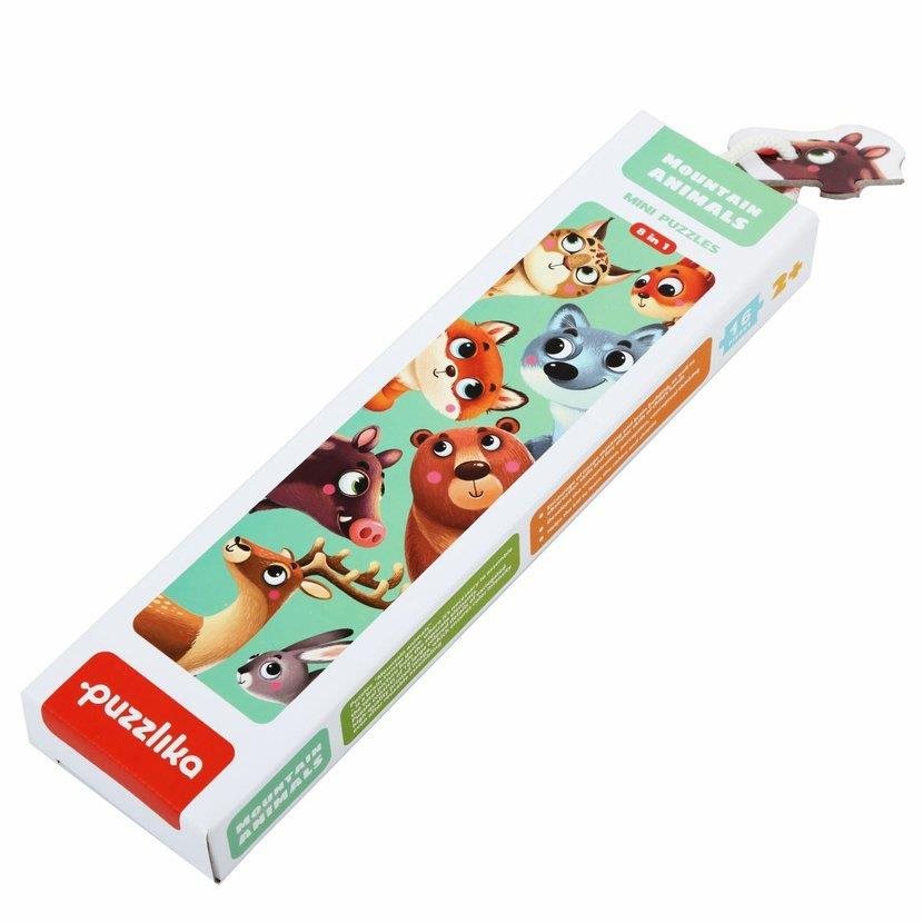 Puzzlika 14798 Lesné zvieratká – náučné puzzle 8 zvieratiek – 16 dielikov