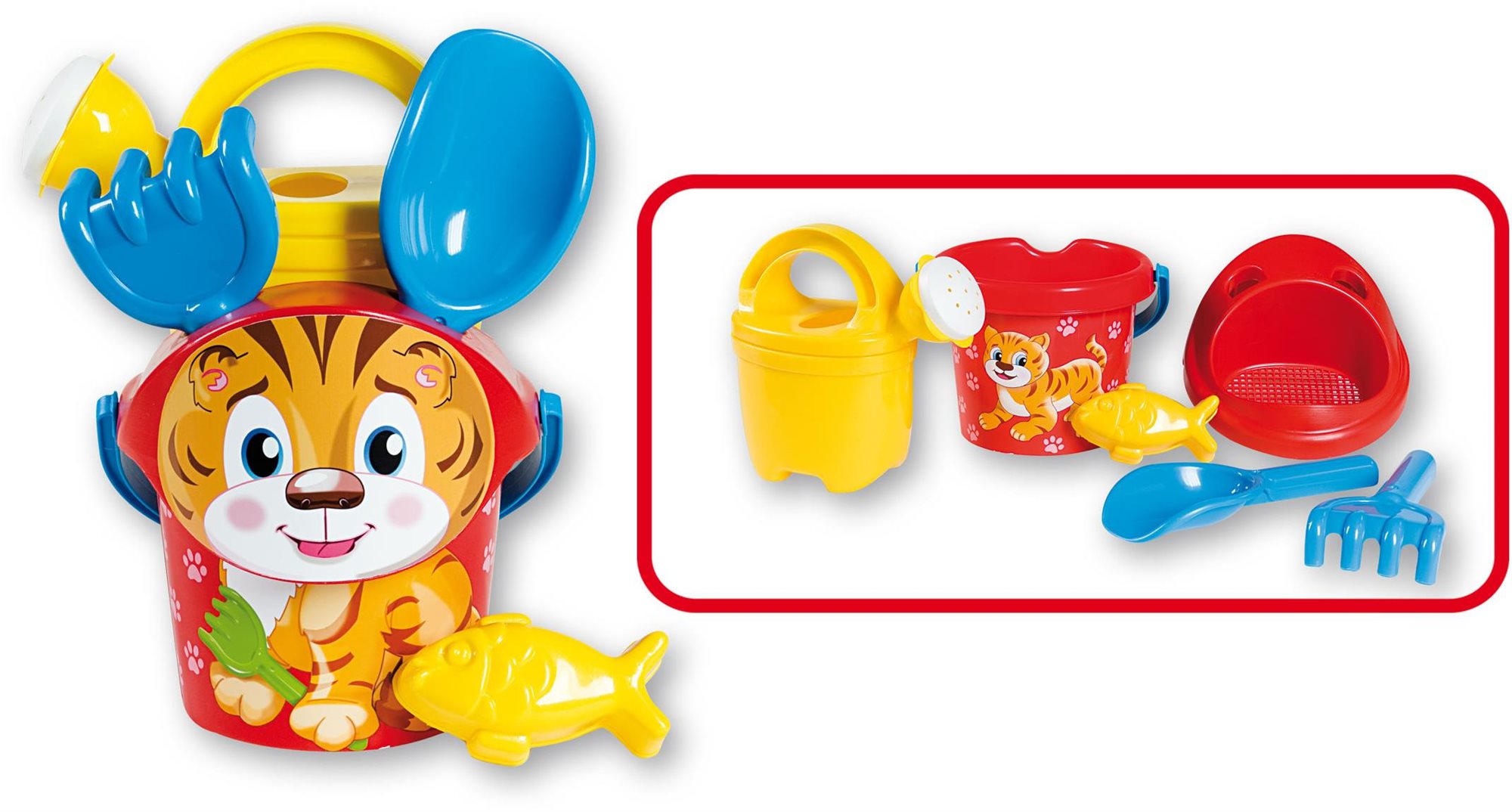 Androni Sada do piesku, tigrík s kanvičkou – malá