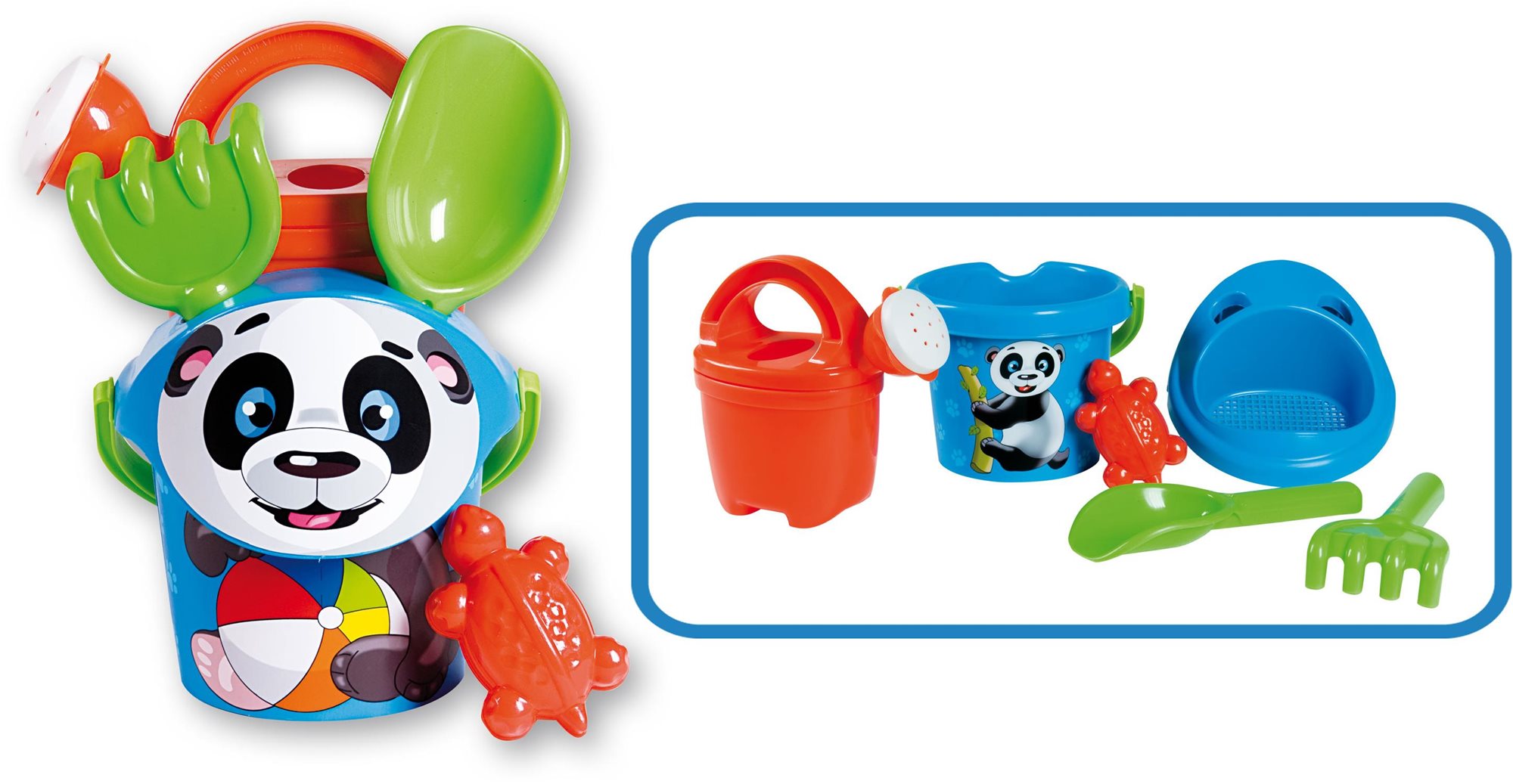 Androni Sada do piesku, panda s kanvičkou – malá