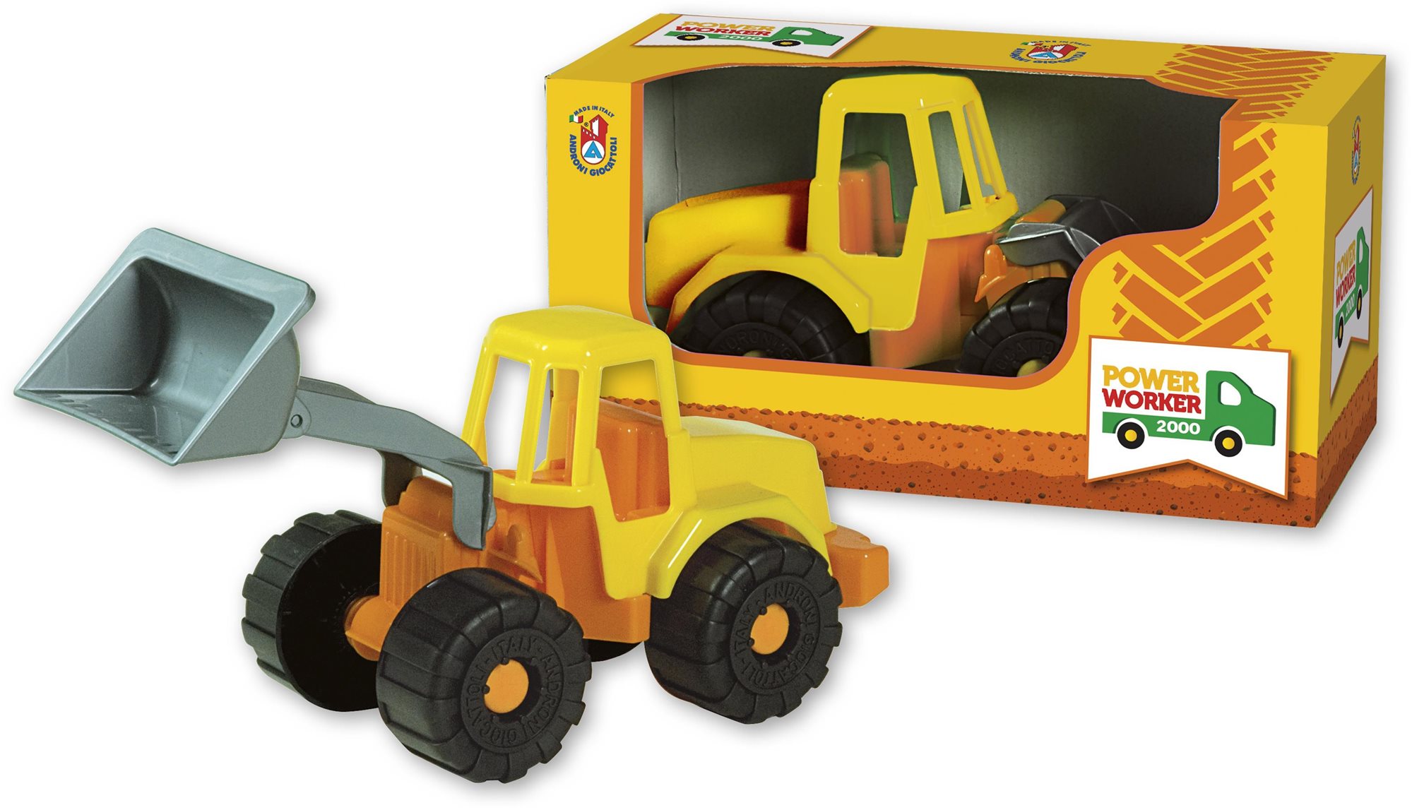 Androni Nakladač Power Worker – dĺžka 27 cm, žltý