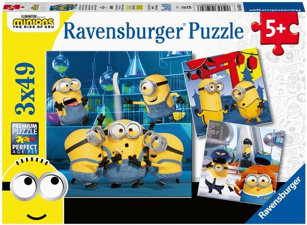 Ravensburger puzzle 050826 Mimoni 2 3× 49 dielikov