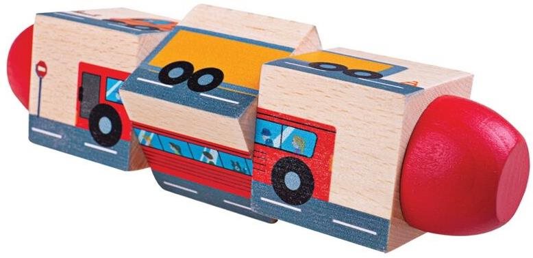 Bigjigs Toys - Motorický valec, doprava