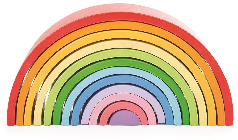 Bigjigs Baby - Drevená skladacia dúha veľká