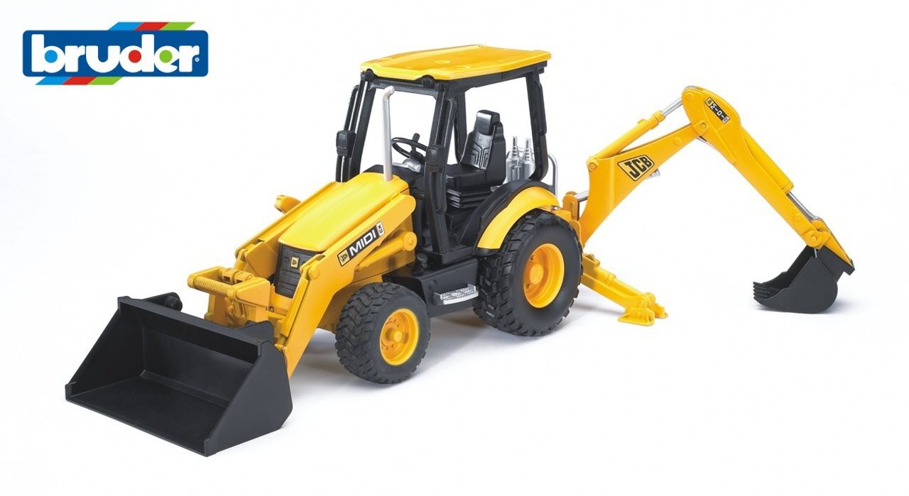 Bruder Konštrukčné vozidlá – JCB MIDI CX nakladač, 1:16
