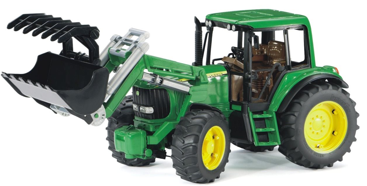 Bruder Farmer – traktor John Deere s predným nakladačom – ARCH.
