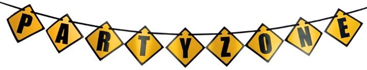 Girlanda „párty zone" 274 cm