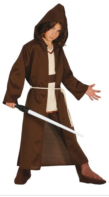 Kostým bojovník - hnedý plášť - jedi - veľ. (10-12 rokov)