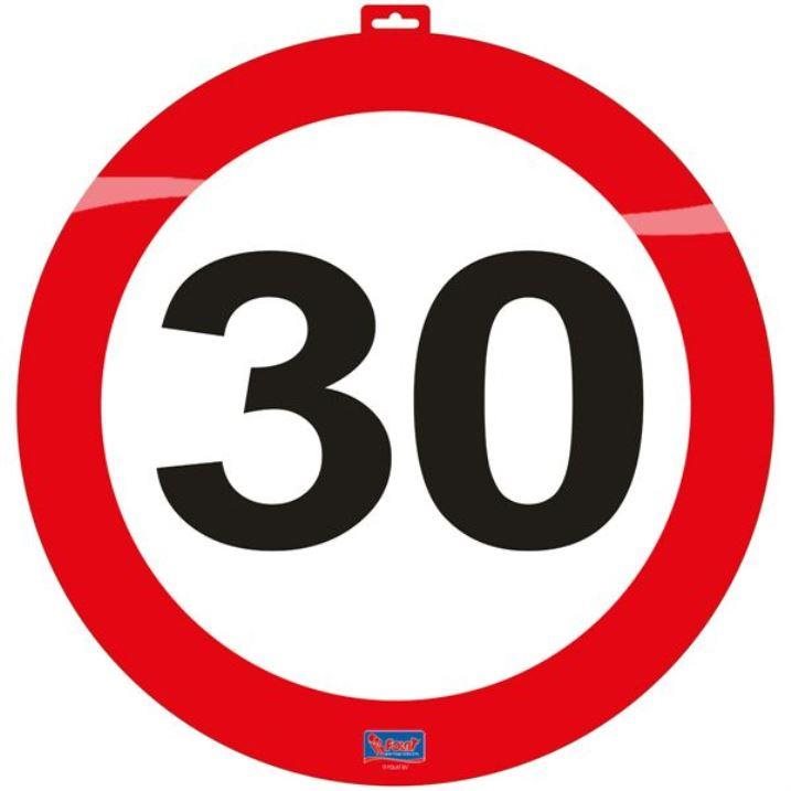 Dekorácia dopravná značka 30, 47 cm