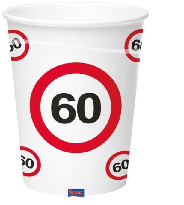 Tégliky dopravná značka 60, 350ml 8ks/bal