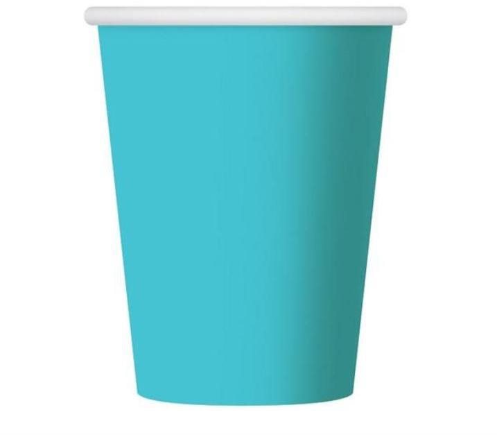 Tégliky svetlo modré 250 ml - 6 ks