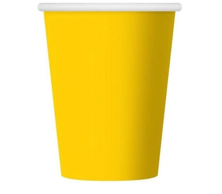 Tégliky žlté 250 ml – 6 ks