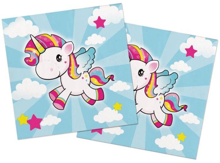 Ubrúsky jednorožec – little unicorn 33 × 33 cm/20 ks