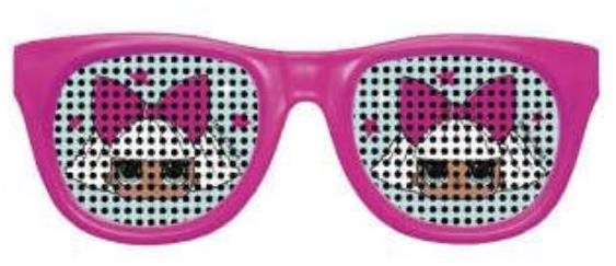 Párty okuliare LOL Surprise, 4 ks