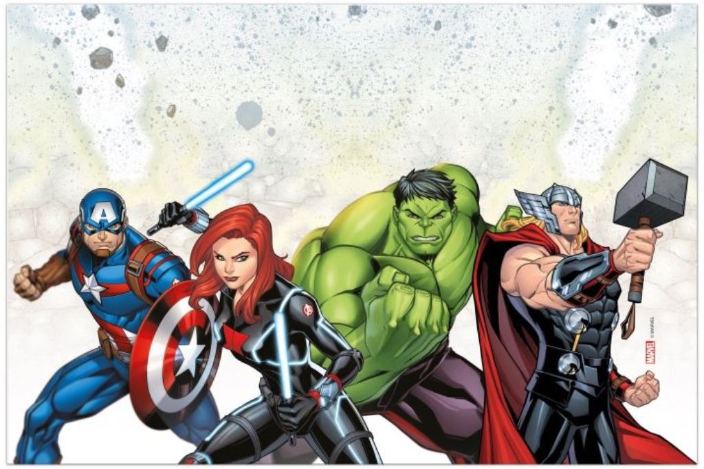 Plastový obrus avengers, 120 × 180 cm