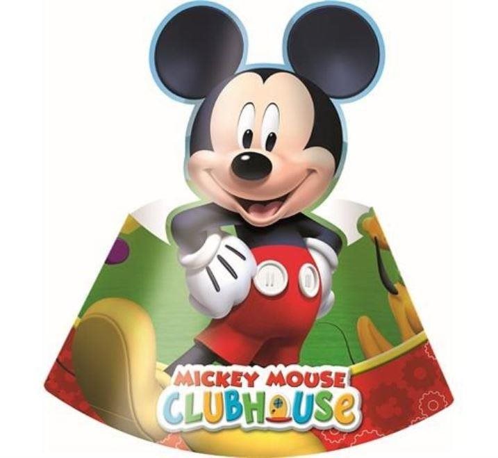 Klobúčiky myšiak Mickey Mouse – 6 ks