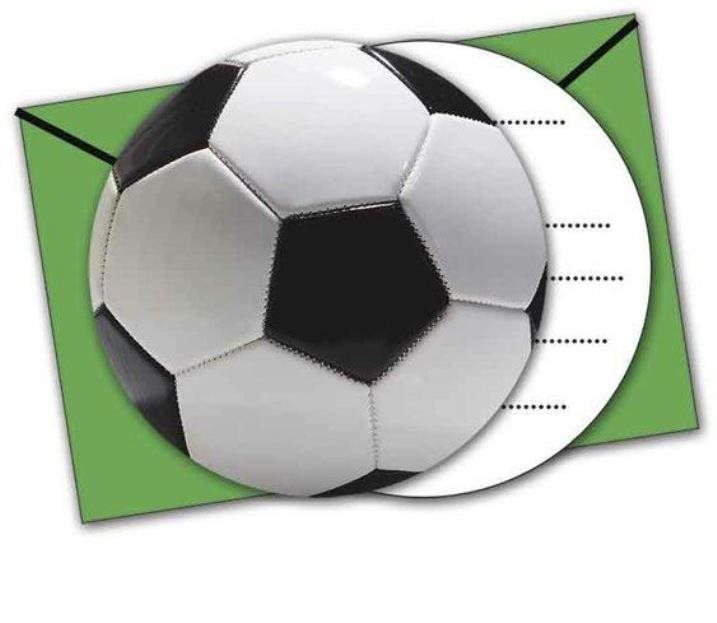 Pozvánky futbal 6 ks