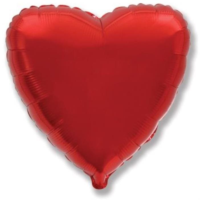 Balón fóliový 45 cm srdce červené – Valentín/svadba