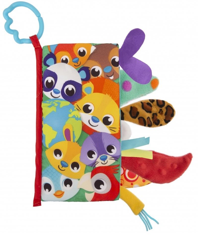 Playgro - Textilní knížka se zvířecími ocásky