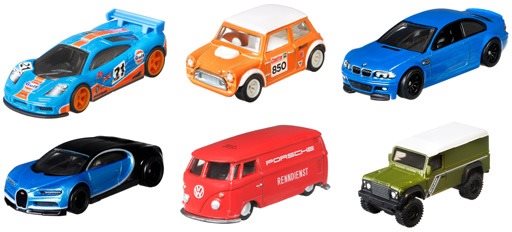 Hot wheels prémiové auto – velikáni rôzne druhy