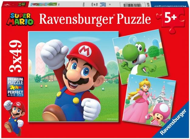Ravensburger 051861 Super Mario 3× 49 dielikov