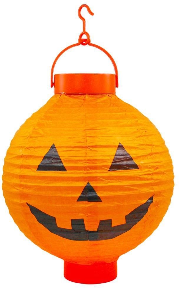Svietiaci lampión s motívom dyne – Halloween – 28 cm