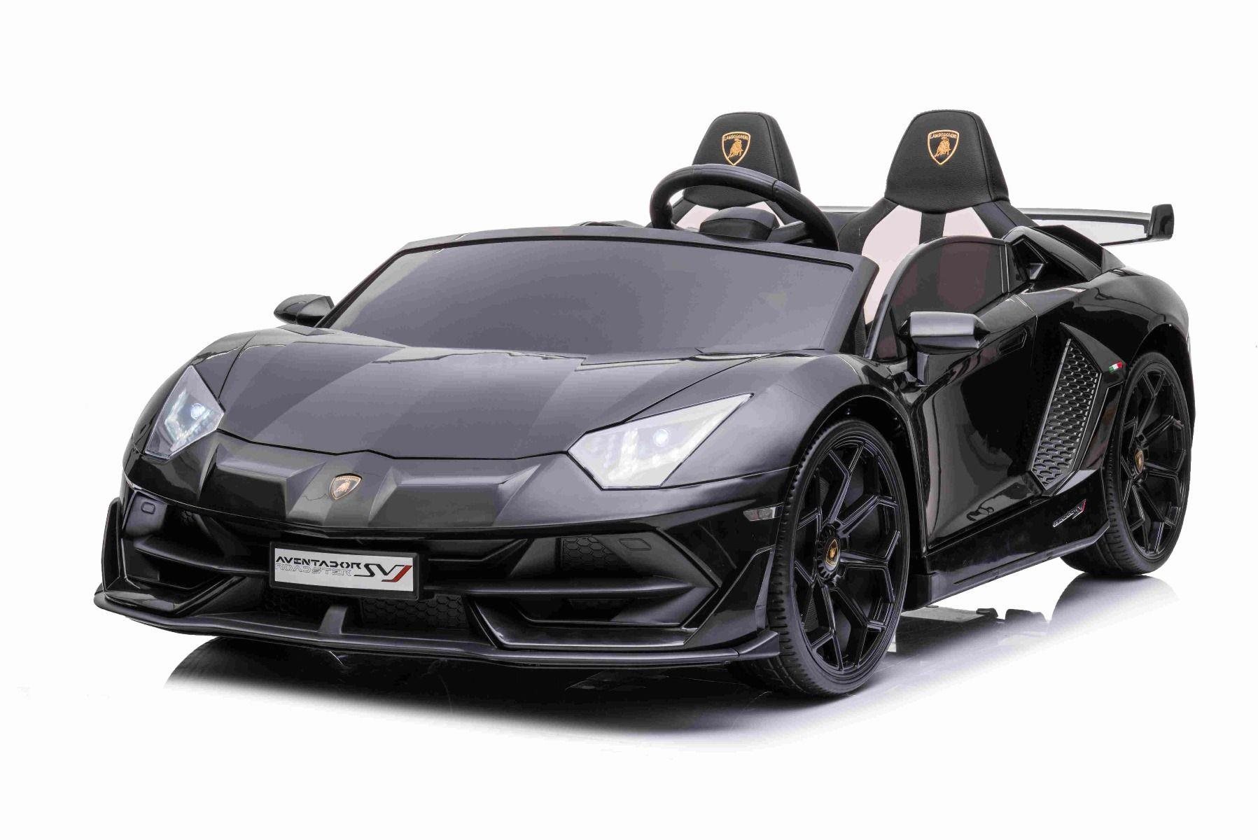 Elektrické autíčko Lamborghini Aventador 24V dvojmiestne, čierne lakované