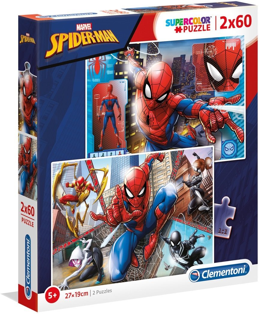 Puzzle 2× 60 Spider-Man