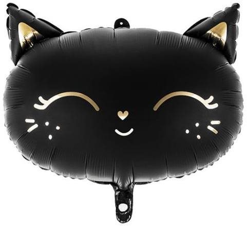 Balón fóliový mačka – čierna – 45 cm