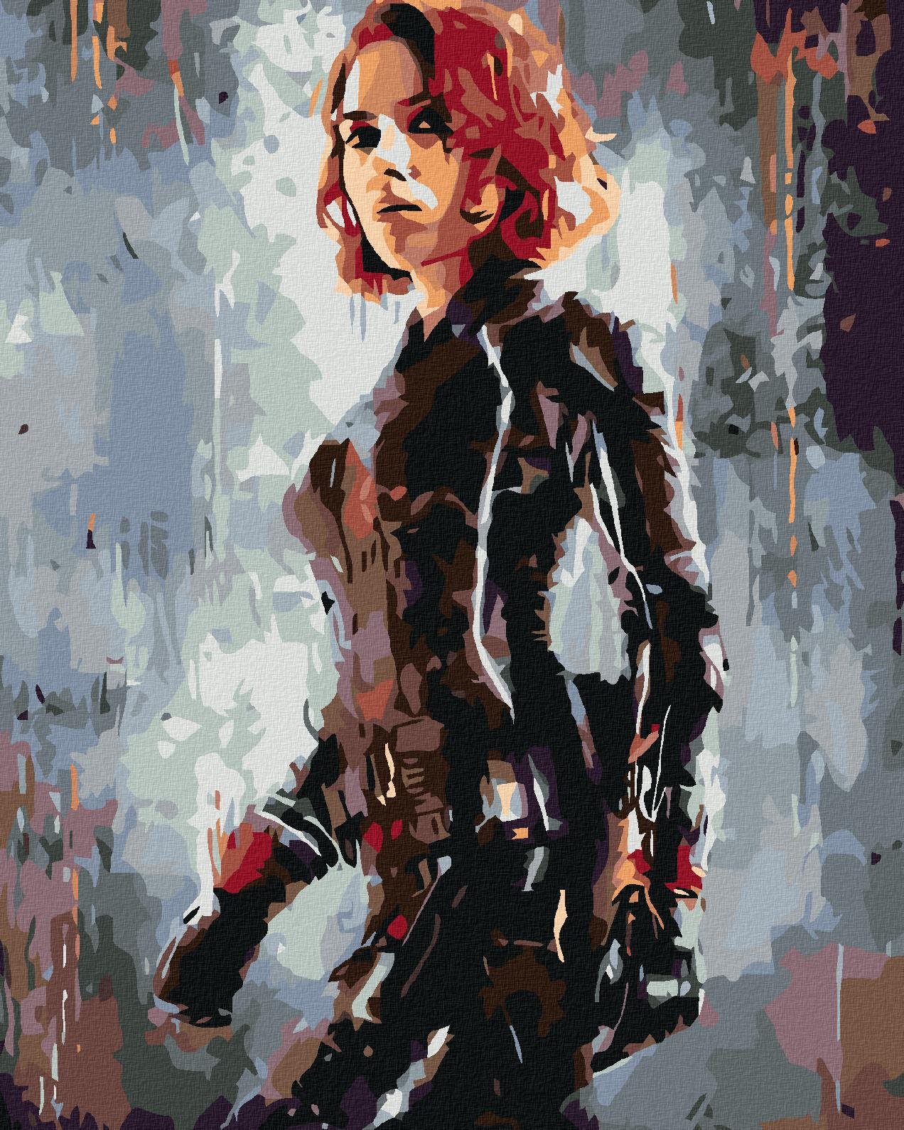 Maľovanie podľa čísel - Avengers Black Widow II, 80 x 100 cm, napnuté plátno na ráme