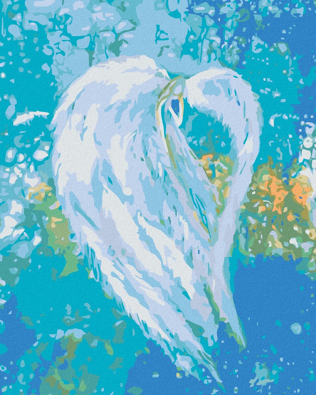 Maľovanie podľa čísel – Anjeli od Lenky – Freedom angel, 80 × 100 cm, napnuté plátno na rám