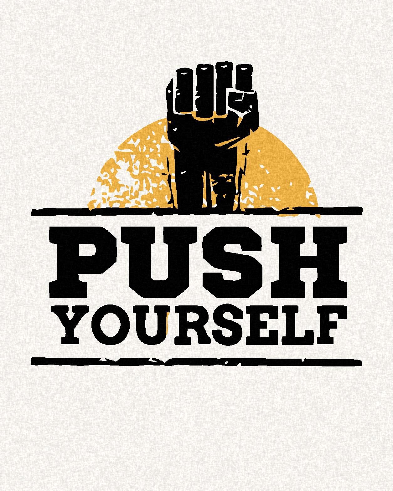 Maľovanie podľa čísel – Push yourself, 40 × 50 cm, bez rámu a bez napnutia plátna