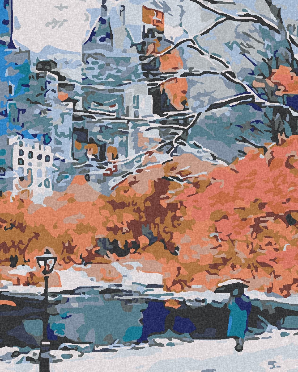 Maľovanie podľa čísel – Park v New Yorku, 40 × 50 cm, napnuté plátno na rám