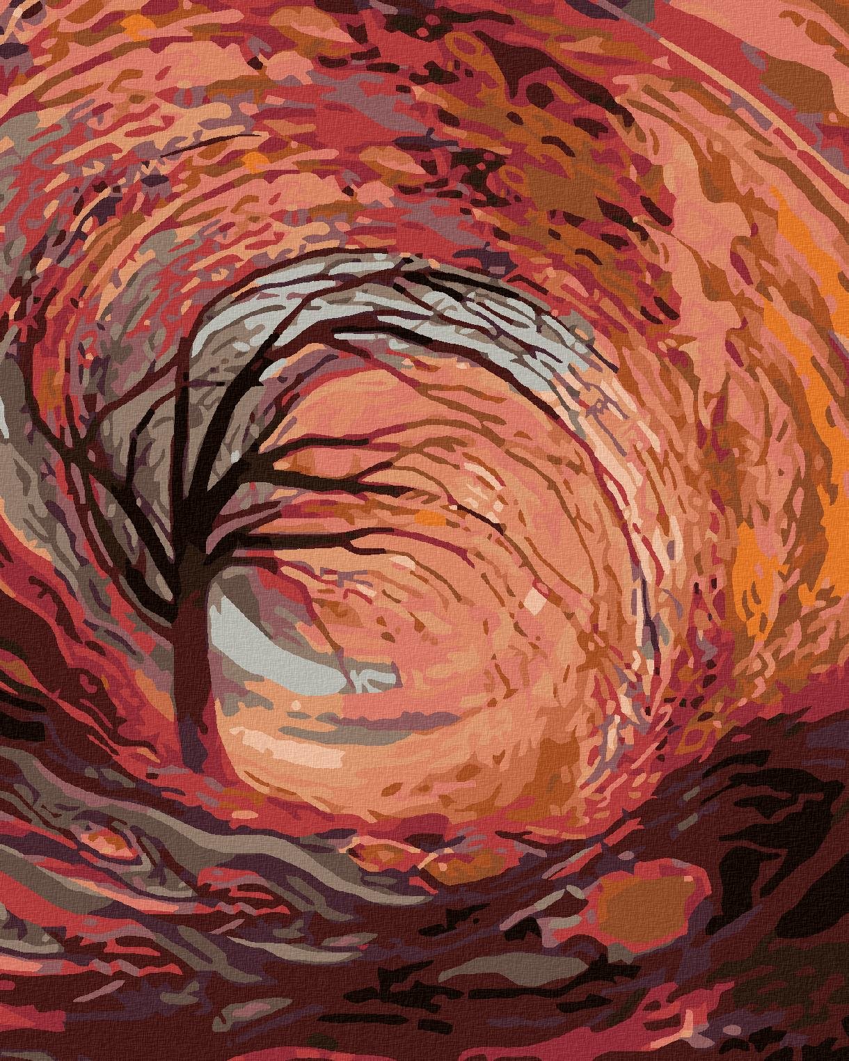 Maľovanie podľa čísel – Veterno, 80 × 100 cm, napnuté plátno na rám